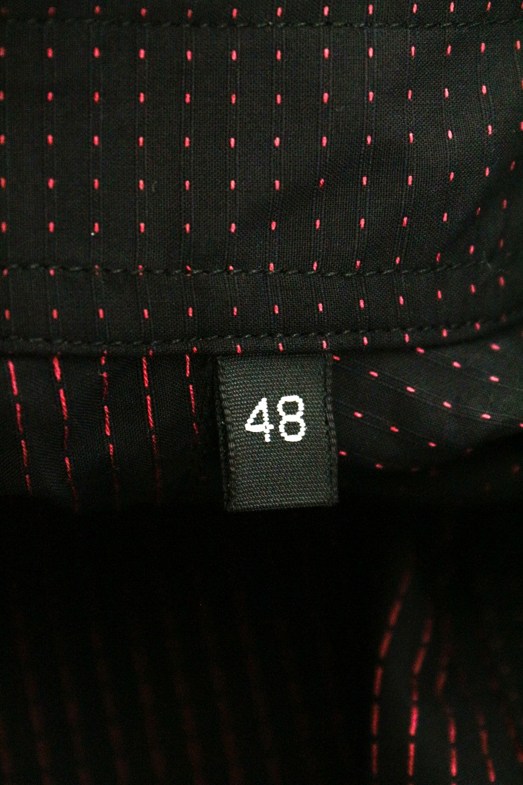 RICHMOND Men's Shirt M/L Navy Pure Cotton Dot Long Sleeve Button-Up Smart