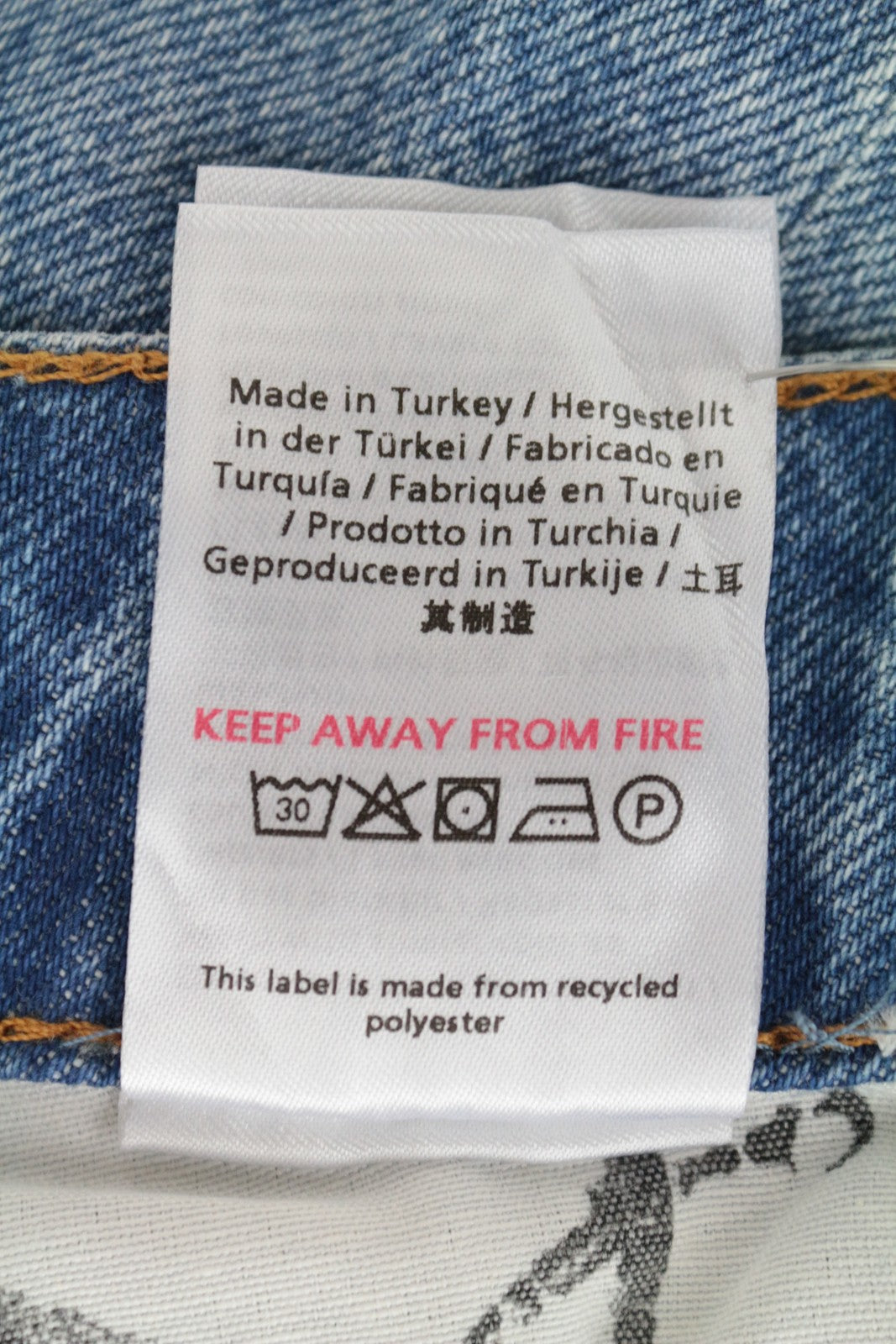 DENHAM Piper Women's Skirt W25 Blue Washed Cotton Denim 5-Pocket Mini Look