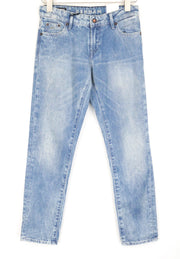 DENHAM Monroe Women's Jeans W22/L28 Girlfriend Tapered Fit Blue Cotton Girls