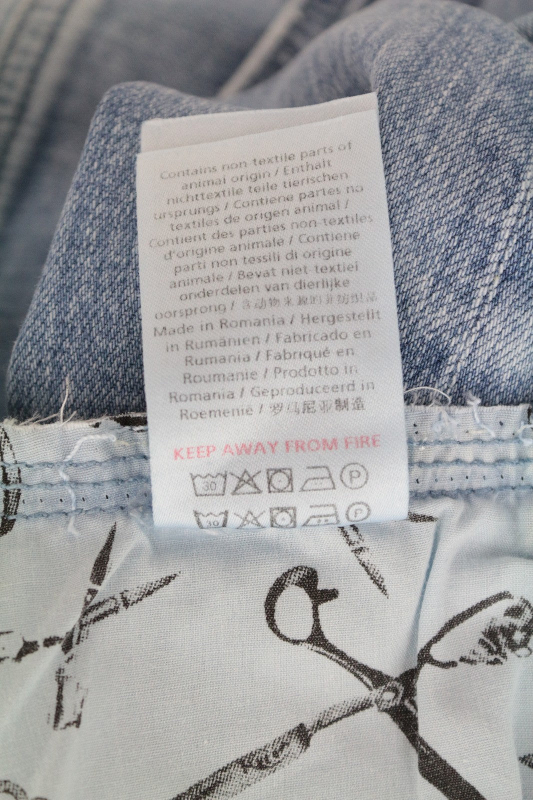 DENHAM Heidi Women's Jeans W23/L30 Straight Fit Blue Cotton Stretch Washed