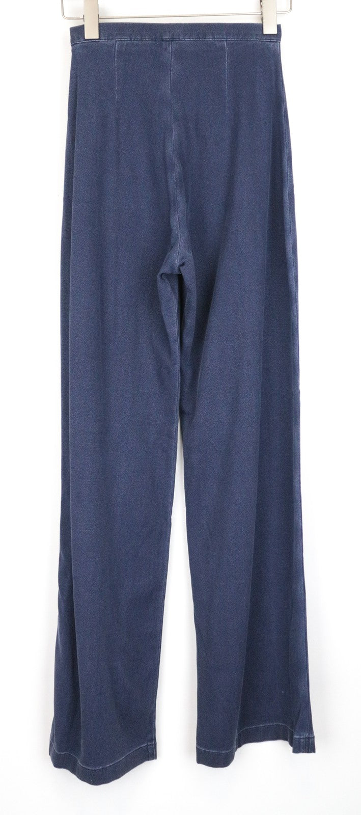 DENHAM Palazzo Women's XXS Indigo Wide Trousers Stretch Denim Look Flat Fit