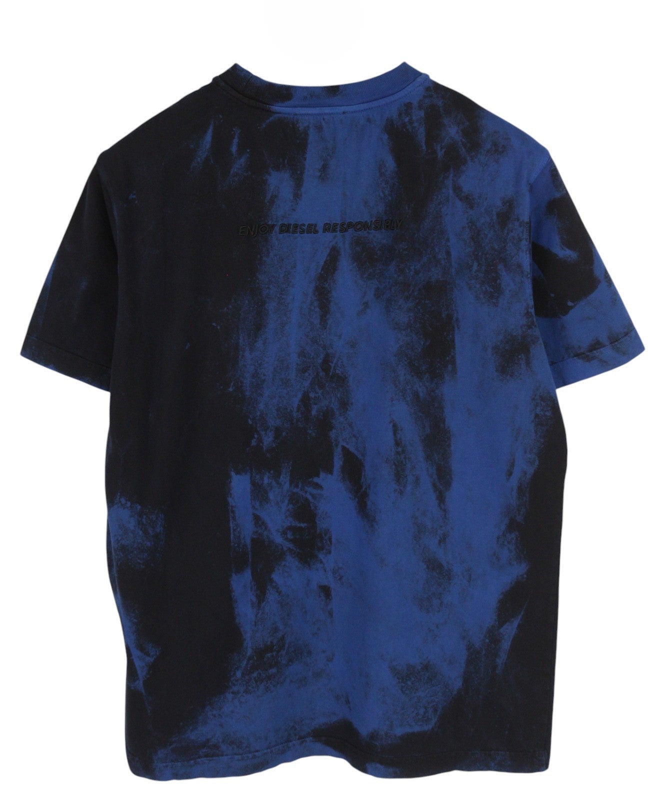 DIESEL T-Just-B84 Men T-Shirt S Black Tricot Stretchy Crew Neck RRP€150