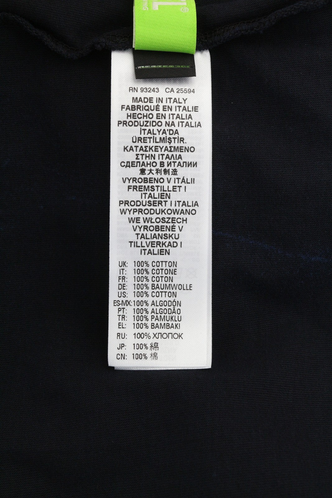 DIESEL T-Just-B84 Men T-Shirt S Black Tricot Stretchy Crew Neck RRP€150