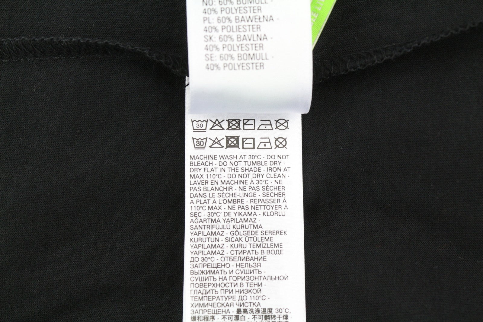 DIESEL T-Diegos-B6 Men T-Shirt S Black Tricot Stretch Crew Neck Short Sleeved