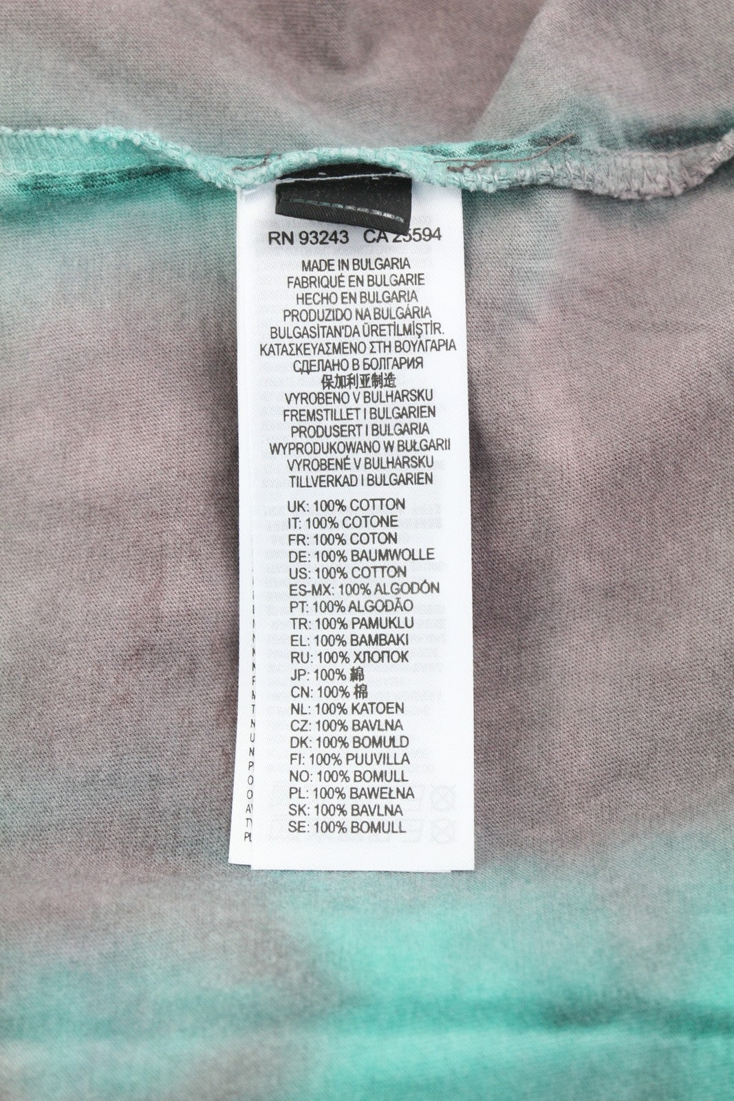 DIESEL T-Just-B52 Men T-Shirt M Short Sleeved Acid Wash Effect Crew Neck RRP€125