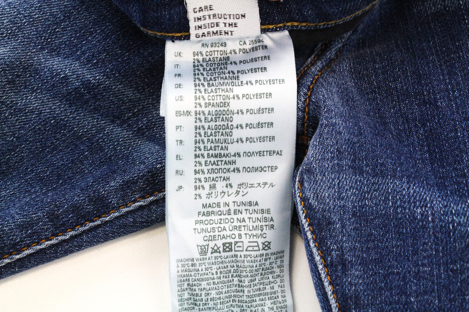 DIESEL D-Amny 086AN Men's W29/L30 Skinny Fit Washed Blue Stretch Distressed