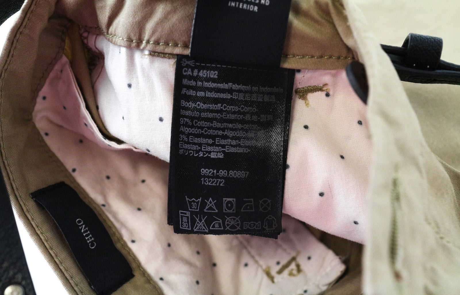 MAISON SCOTCH Belted Pants W27/L32 Slim   Stretch Sand Brown Womens