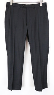 SUITSUPPLY Classic Trousers ~W35/L28 Mens Dark Grey Pleated Wool Lined