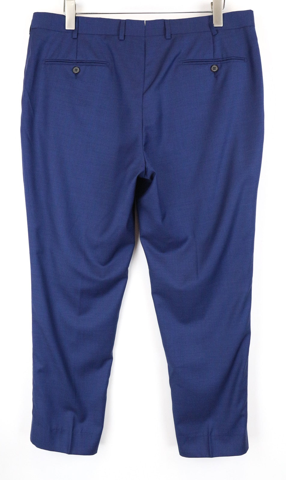 SUITSUPPLY  Trousers UK46S Mens Wool Blue Pleated Classic Lined