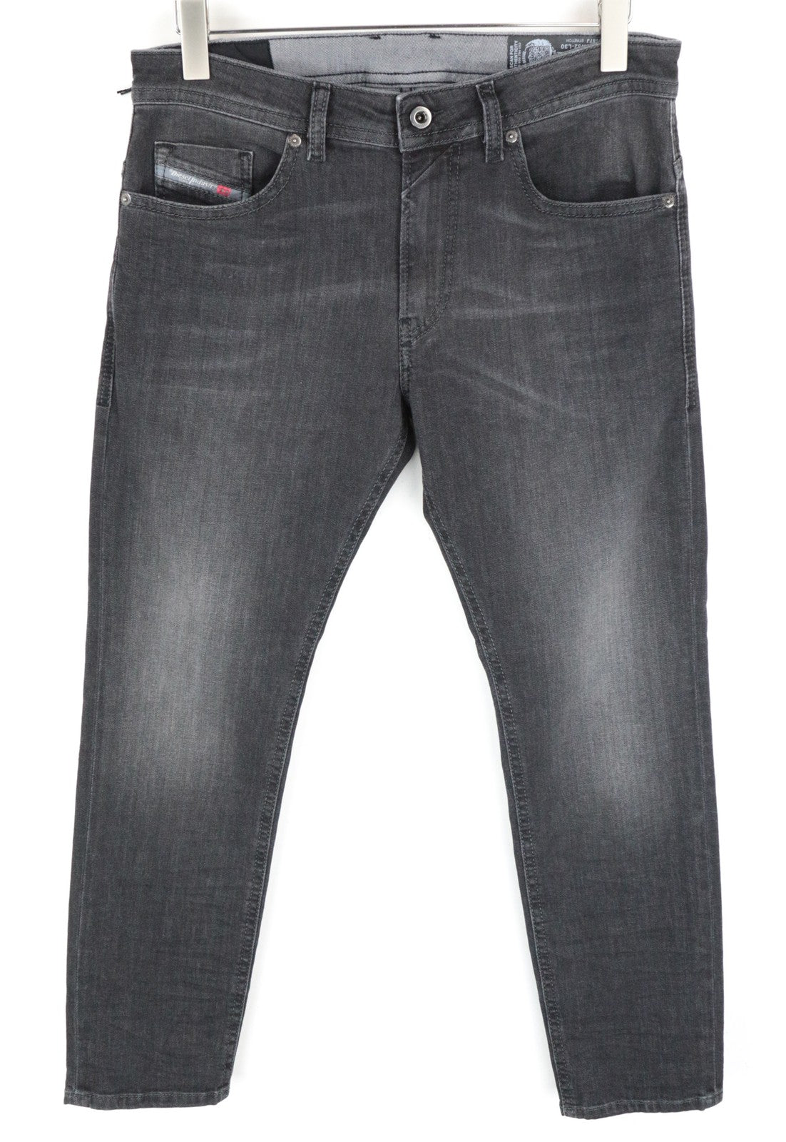 DIESEL Thommer 0687J Men's W32/L30 Slim Skinny Black Washed Out Fit Denim