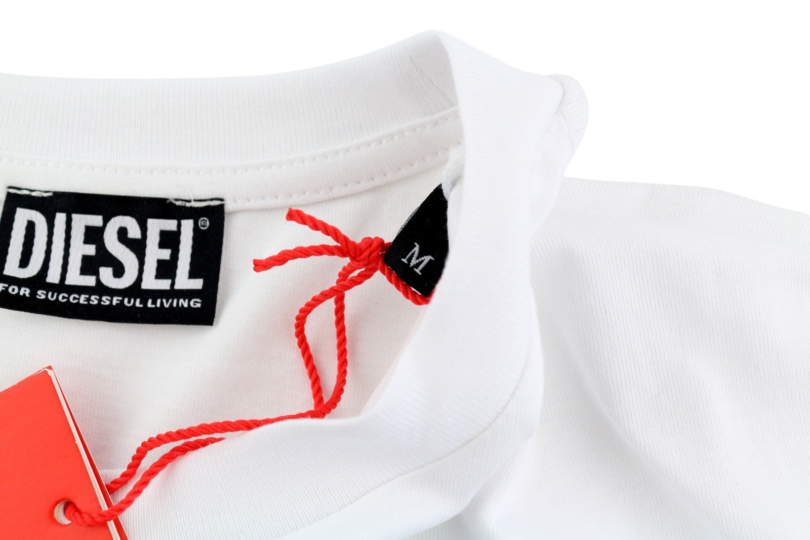 DIESEL T-Diegor-C14 Mens T-Shirt M White Short Sleeve Crew Neck  Front