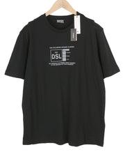 DIESEL T-Just-A35 Mens T-Shirt M Black Short Sleeve Crew Neck  Front