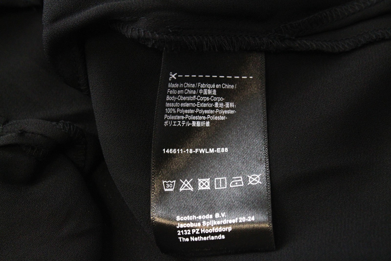 MAISON SCOTCH Womens's L Black Pullover Classic 2in1 Long Sleeve Layered