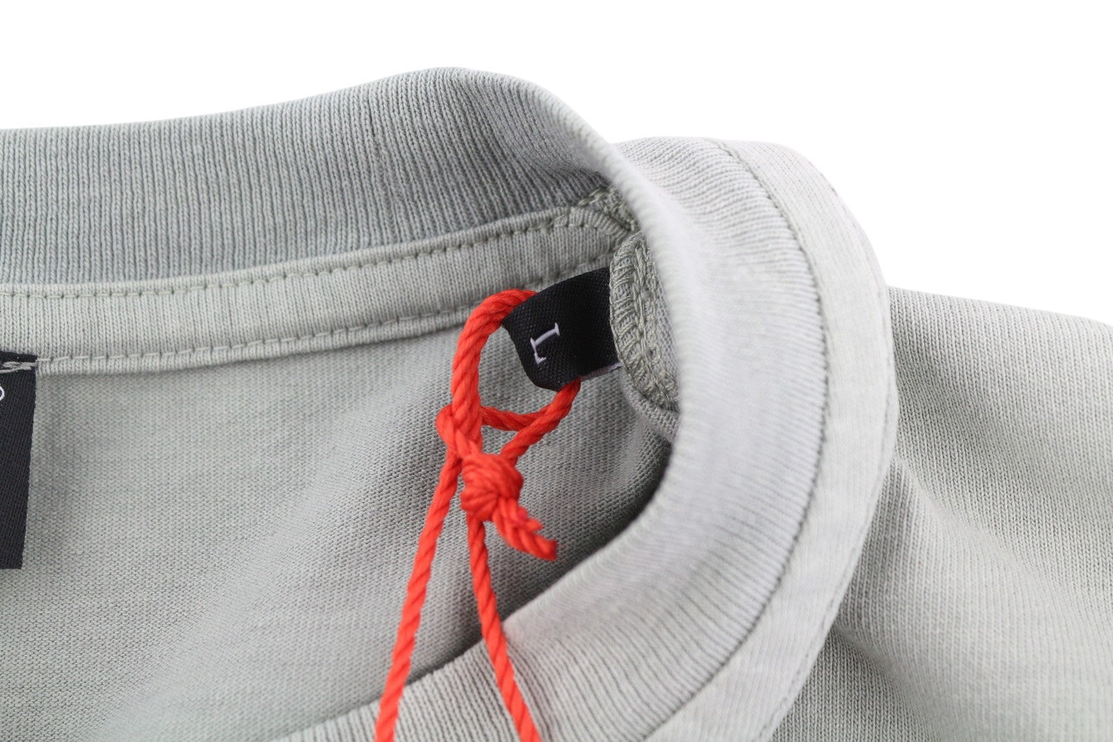 DIESEL T-Just-E20 vyriški marškinėliai pilki, išblukimo efekto apvali kaklo iškirpte, trumpomis rankovėmis, L dydžio 