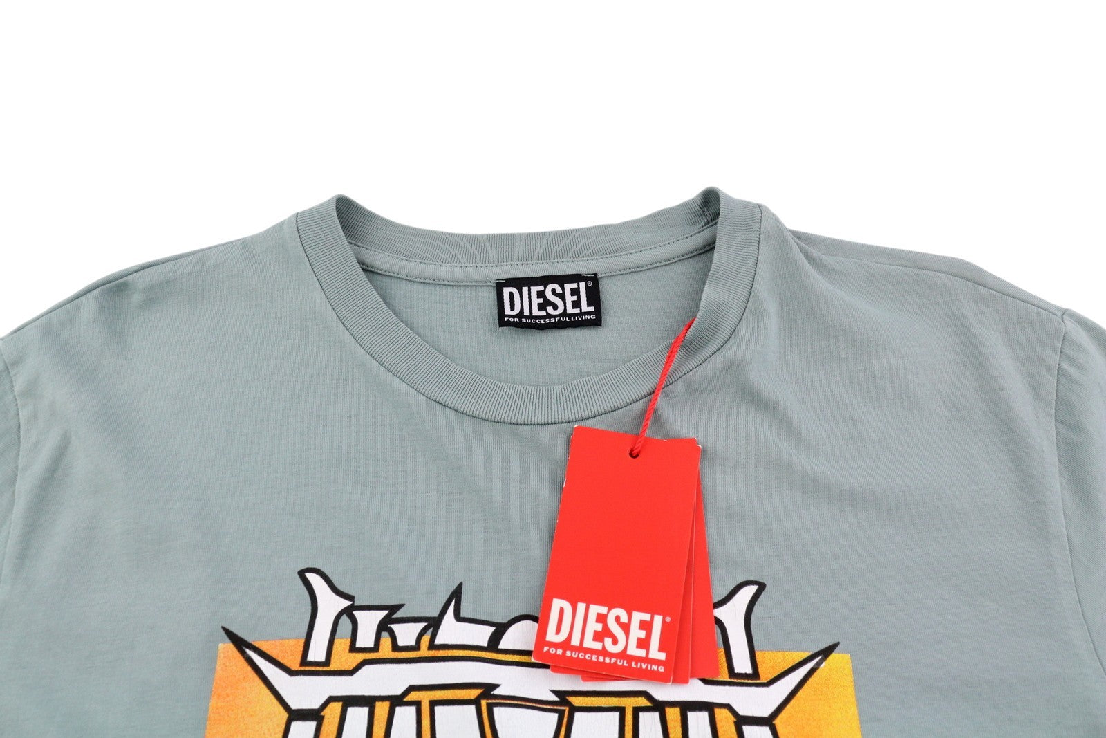DIESEL T-Just-C18 Mens T-Shirt M Blue Short Sleeve Crew Neck Tricot
