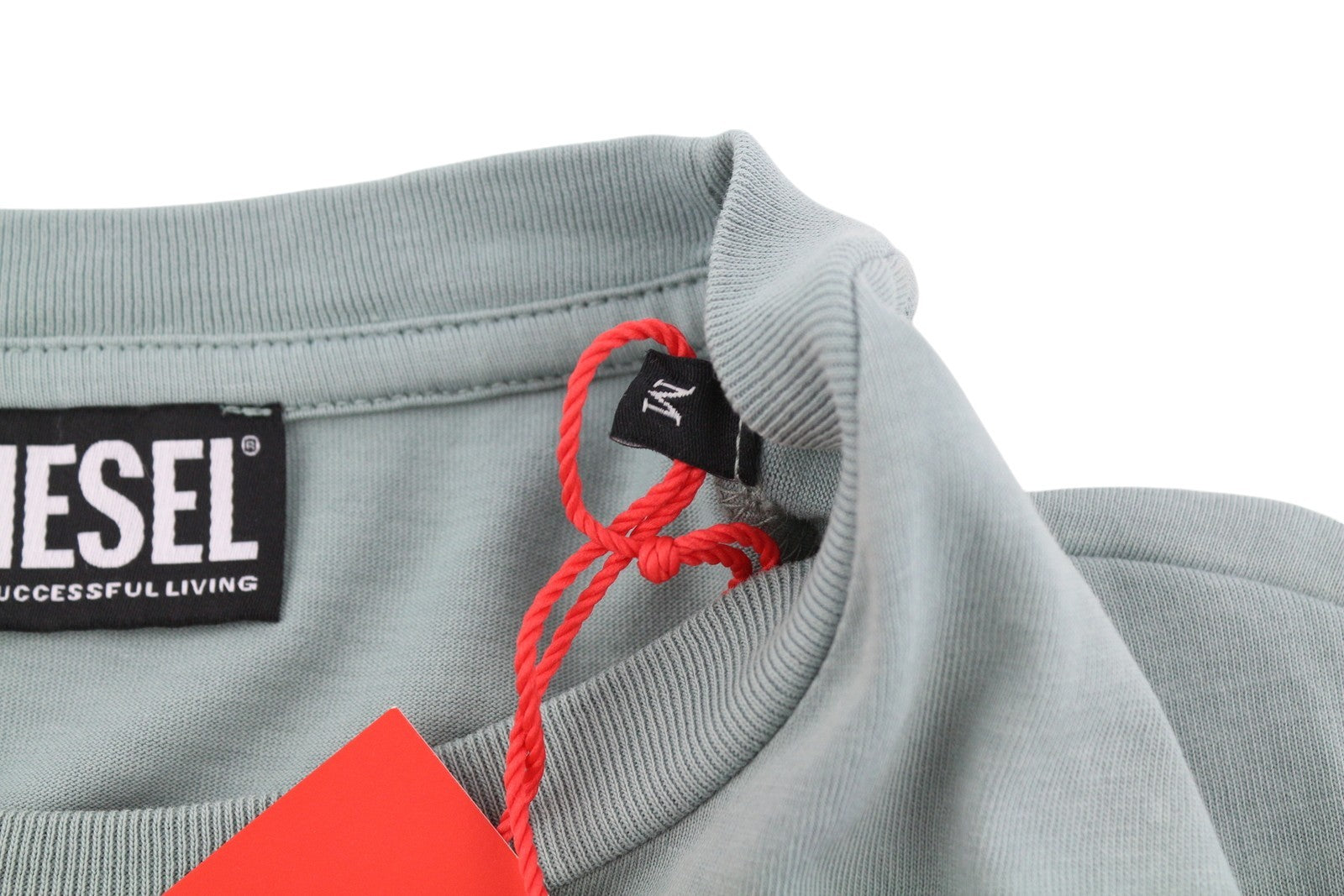 DIESEL T-Just-C18 Mens T-Shirt M Blue Short Sleeve Crew Neck Tricot