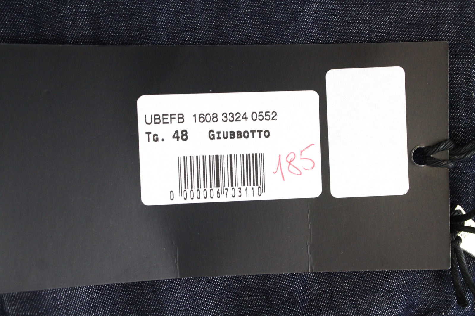 RICHMOND Denim Men's Jacket 48 Chambray Zip-Up Bomber Dark Blue Linen Blend