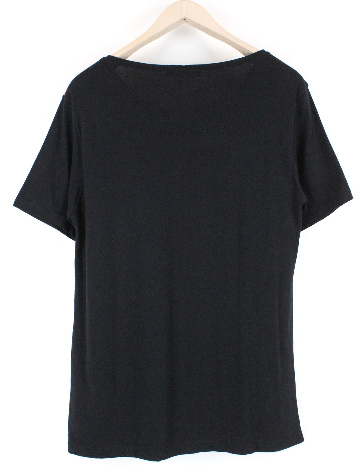 VKING Red Black T-Shirt Mens L Rose Graphic Short Sleeve   Pullover