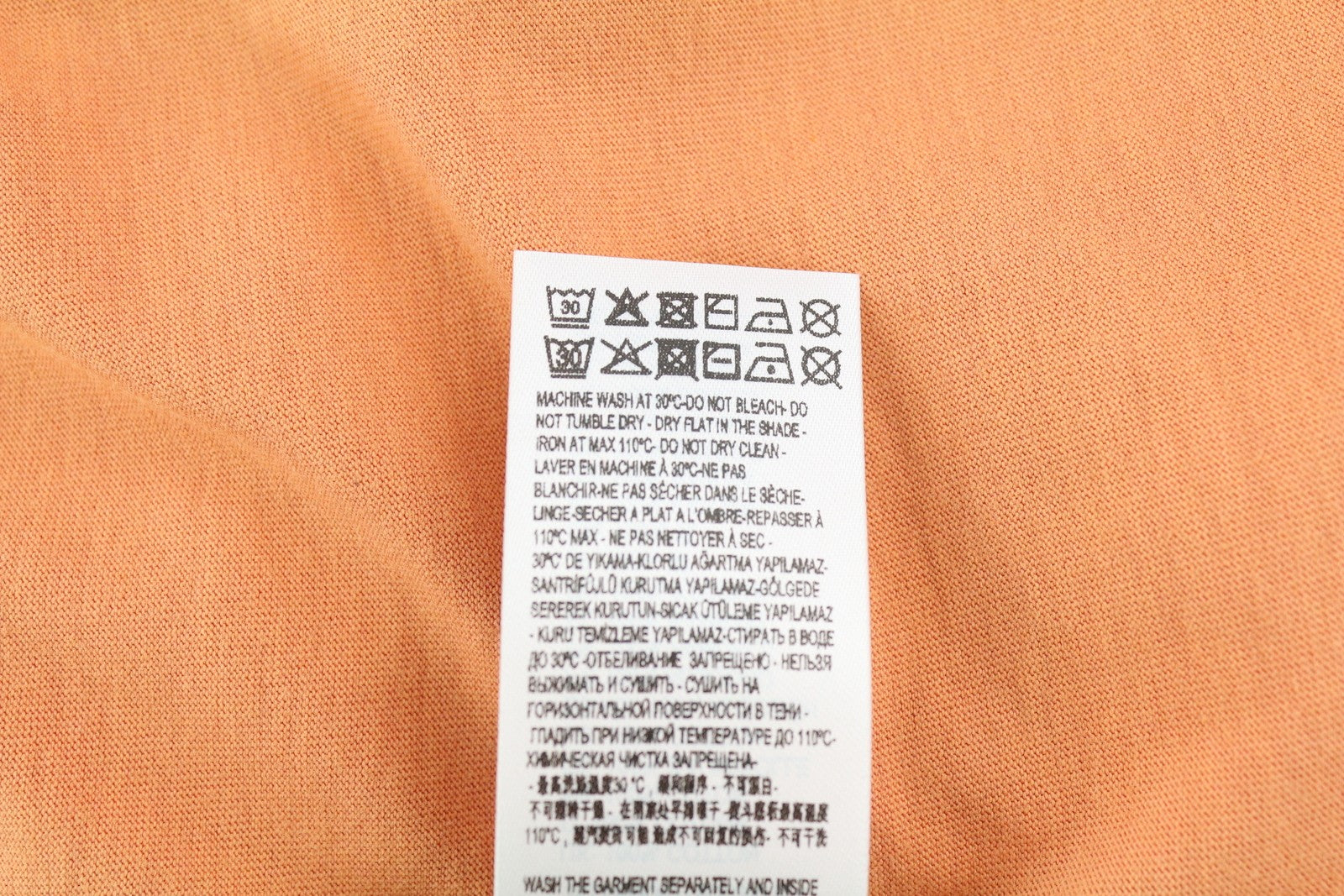 DIESEL T-Diegor-Ind Mens T-Shirt L Orange Short Sleeve Crew Neck