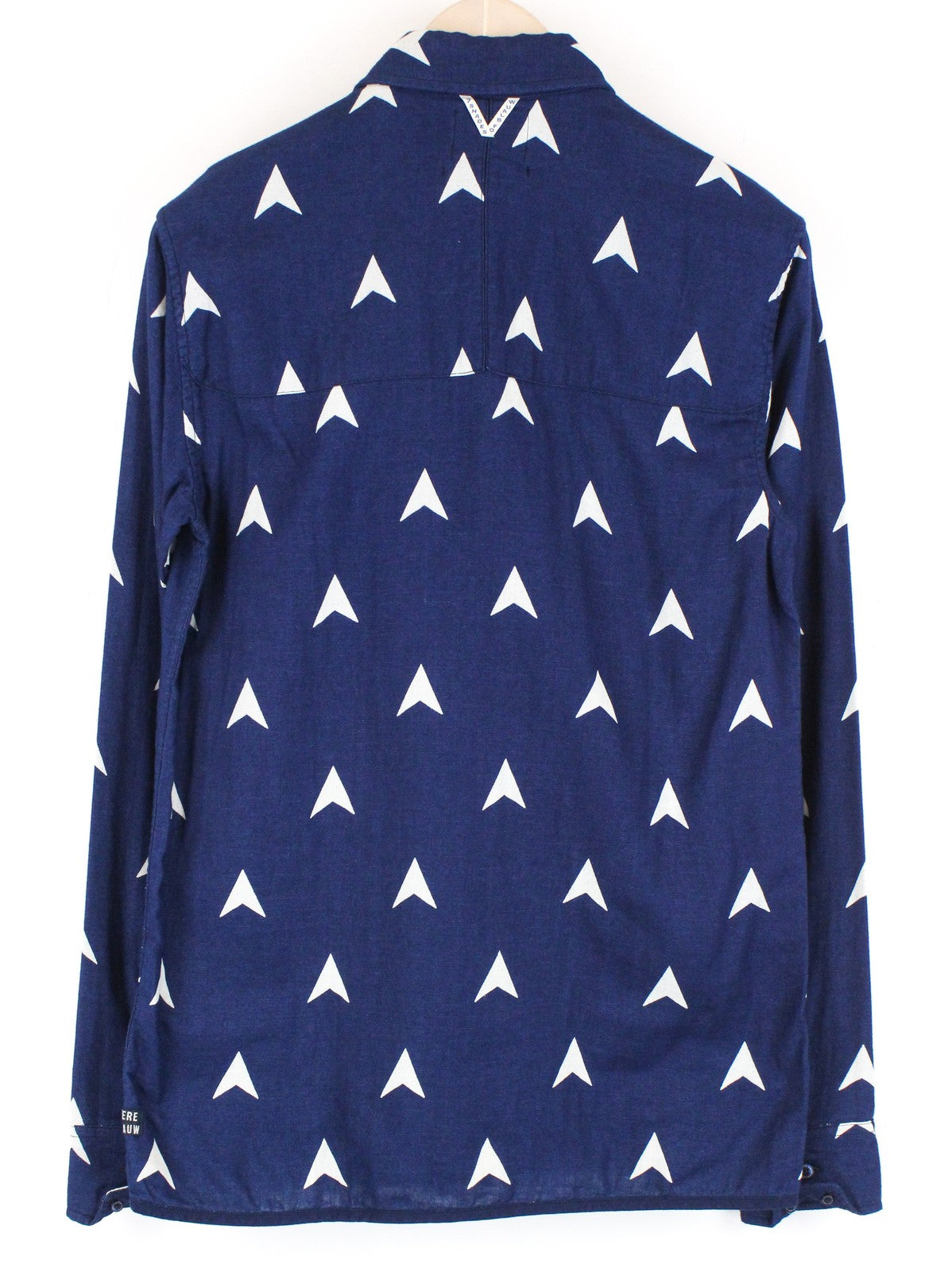 SCOTCH & SODA  Blauw Blue Shirt S Patterned Long Sleeve Mens