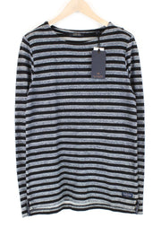 SCOTCH & SODA  Couture Grey  Sweatshirt S Striped Long Sleeve Mens