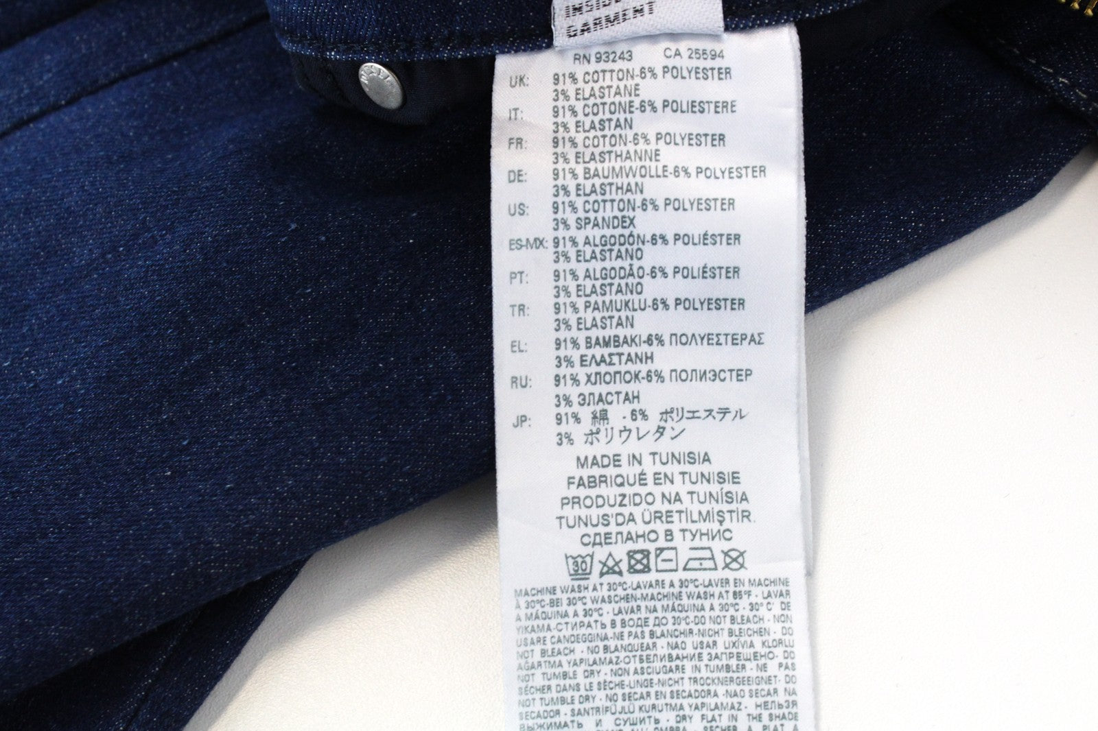 DIESEL Slandy 088AT Women's W26/L32 Skinny Fit Distressed Hems Blue Jeans