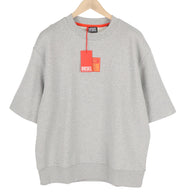 DIESEL S-Cooling-E1 Mens Sweatshirt L Melange Grey Short Sleeve RRP€110*
