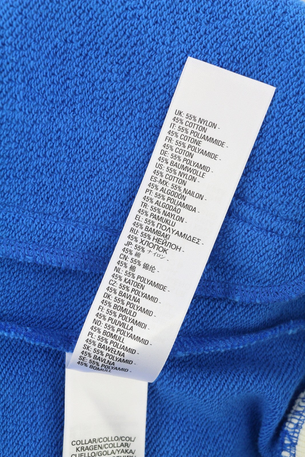 DIESEL S-Bolin Mens Sweatshirt M Blue Short Sleeve Snap Buttons Polo RRP175