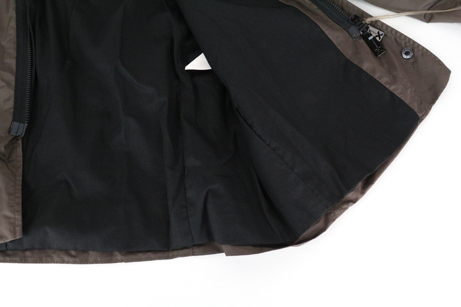 RICHMOND Men's Jacket 48 Brown Short Nylon Pocketed Style Collared