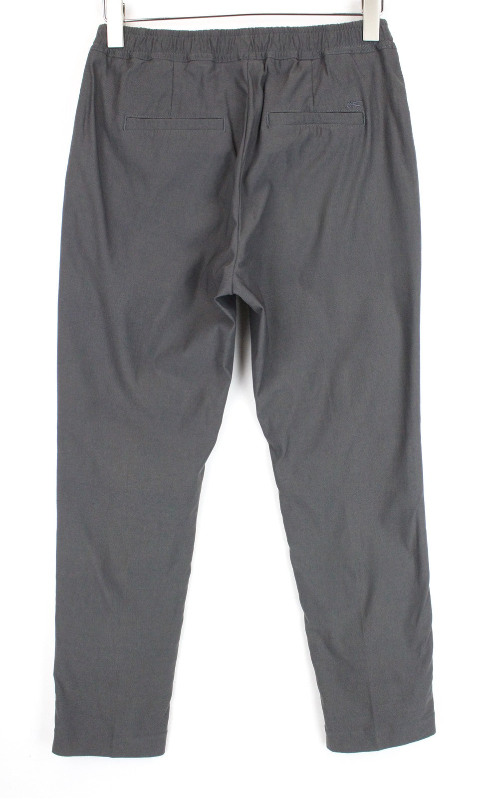 DENHAM Preston Women's S Grey Chino Trousers Stretch Zip Classic Style