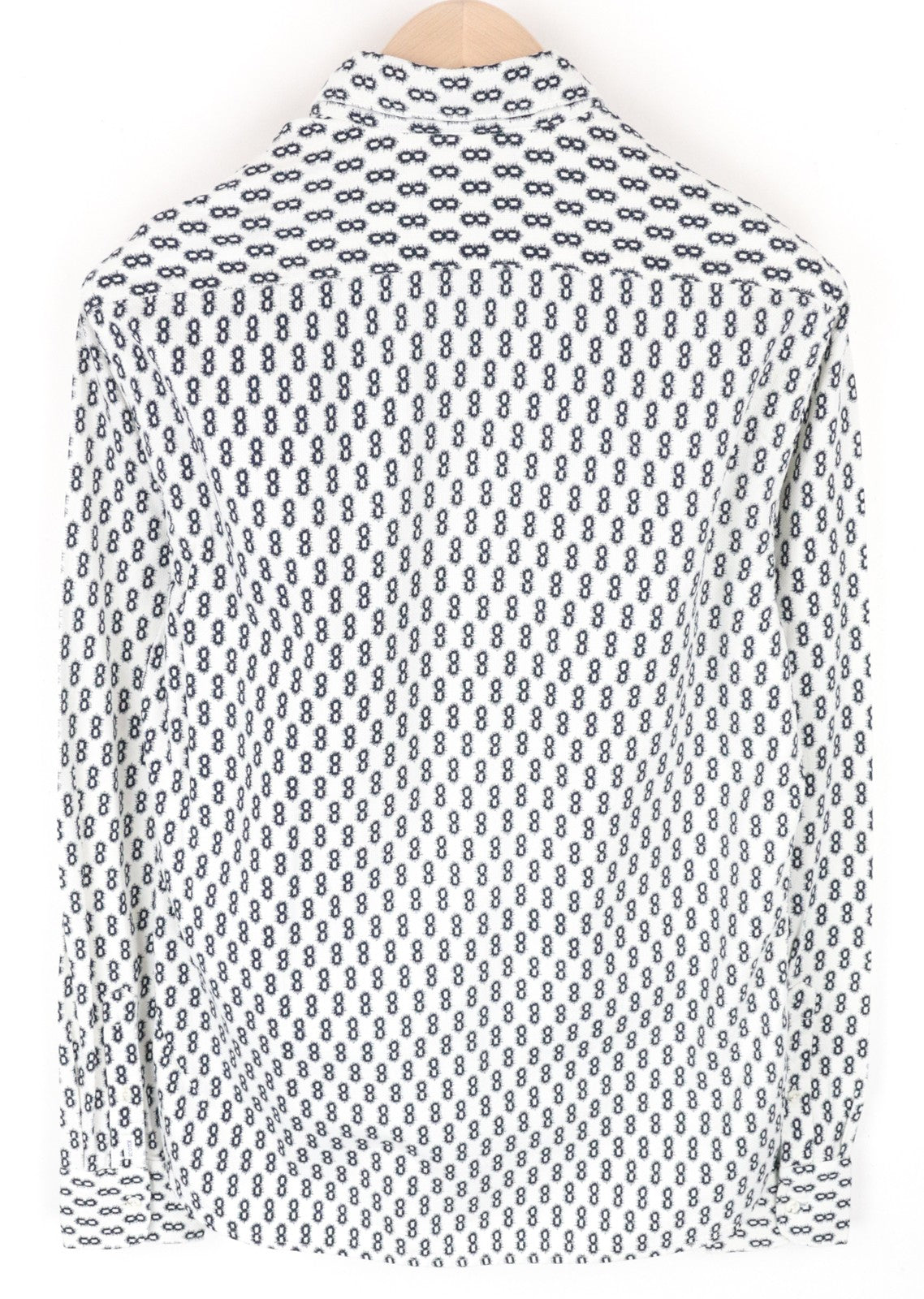 SCOTCH & SODA Men Shirt M Abstract Patterned Spread Collared Twill Casual