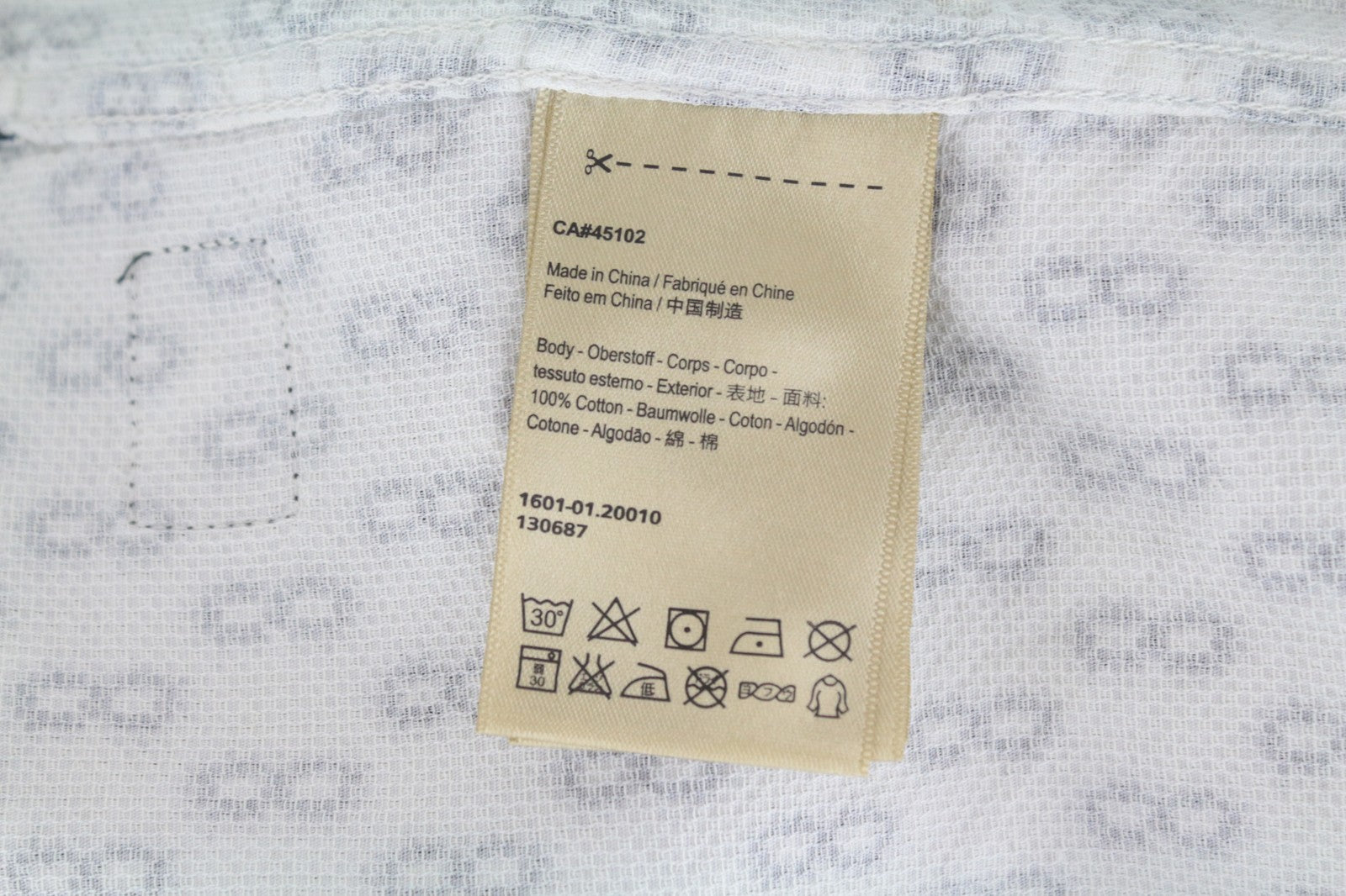 SCOTCH & SODA Men Shirt M Abstract Patterned Spread Collared Twill Casual