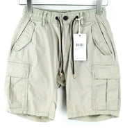 SCOTCH & SODA  Couture W28 Grey Cargo Shorts Multi Pocket Stretch  Mens