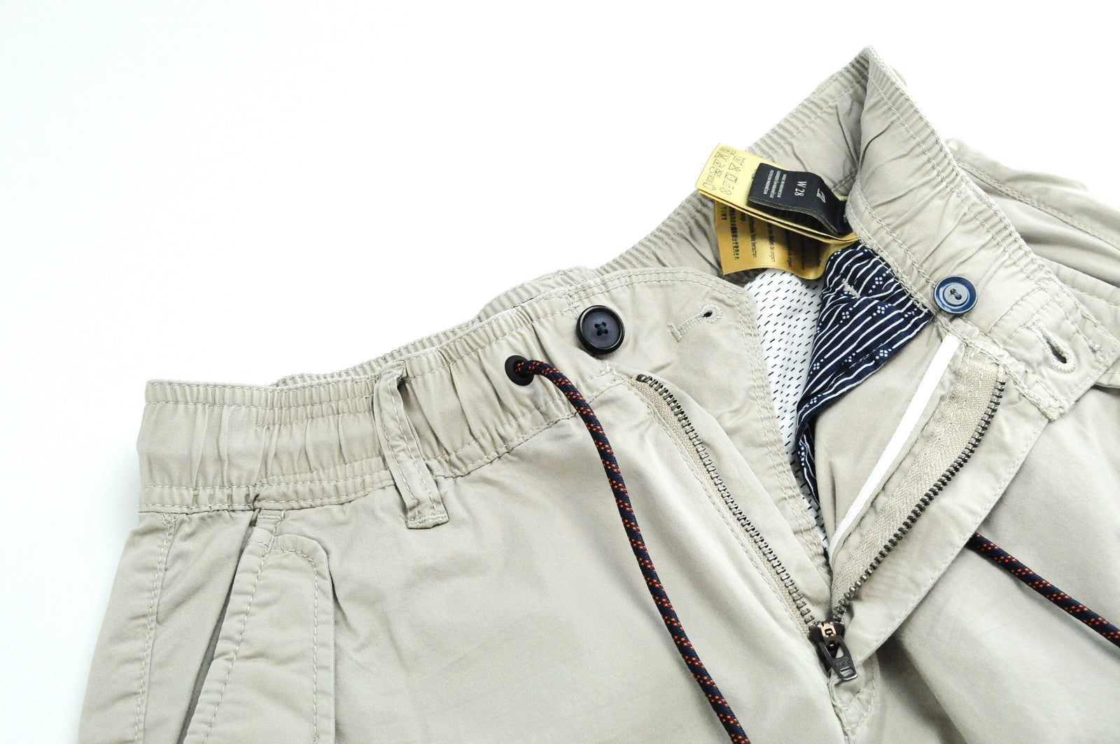 SCOTCH & SODA  Couture W28 Grey Cargo Shorts Multi Pocket Stretch  Mens