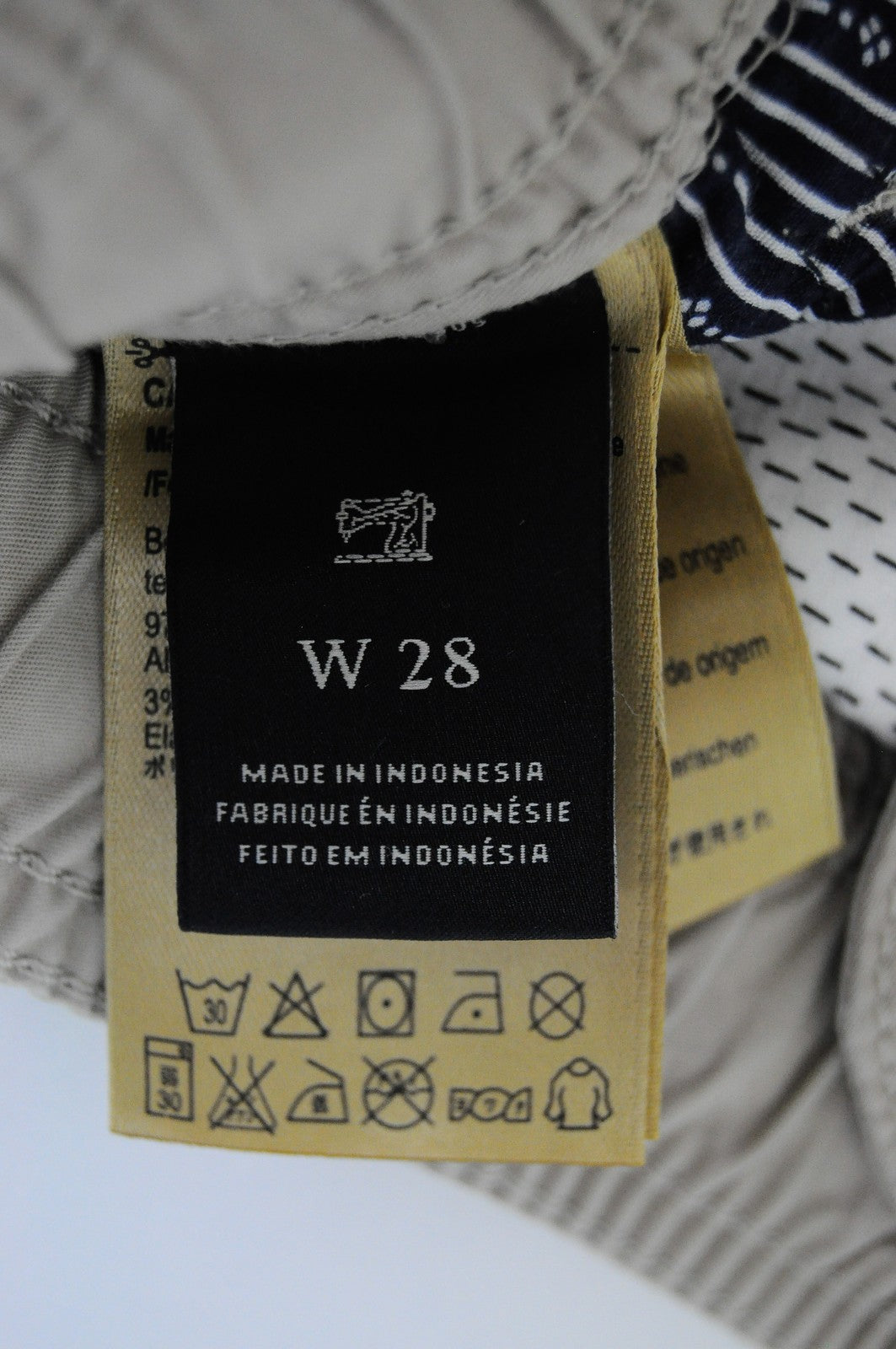 SCOTCH & SODA  Couture W28 Grey Cargo Shorts Multi Pocket Stretch  Mens