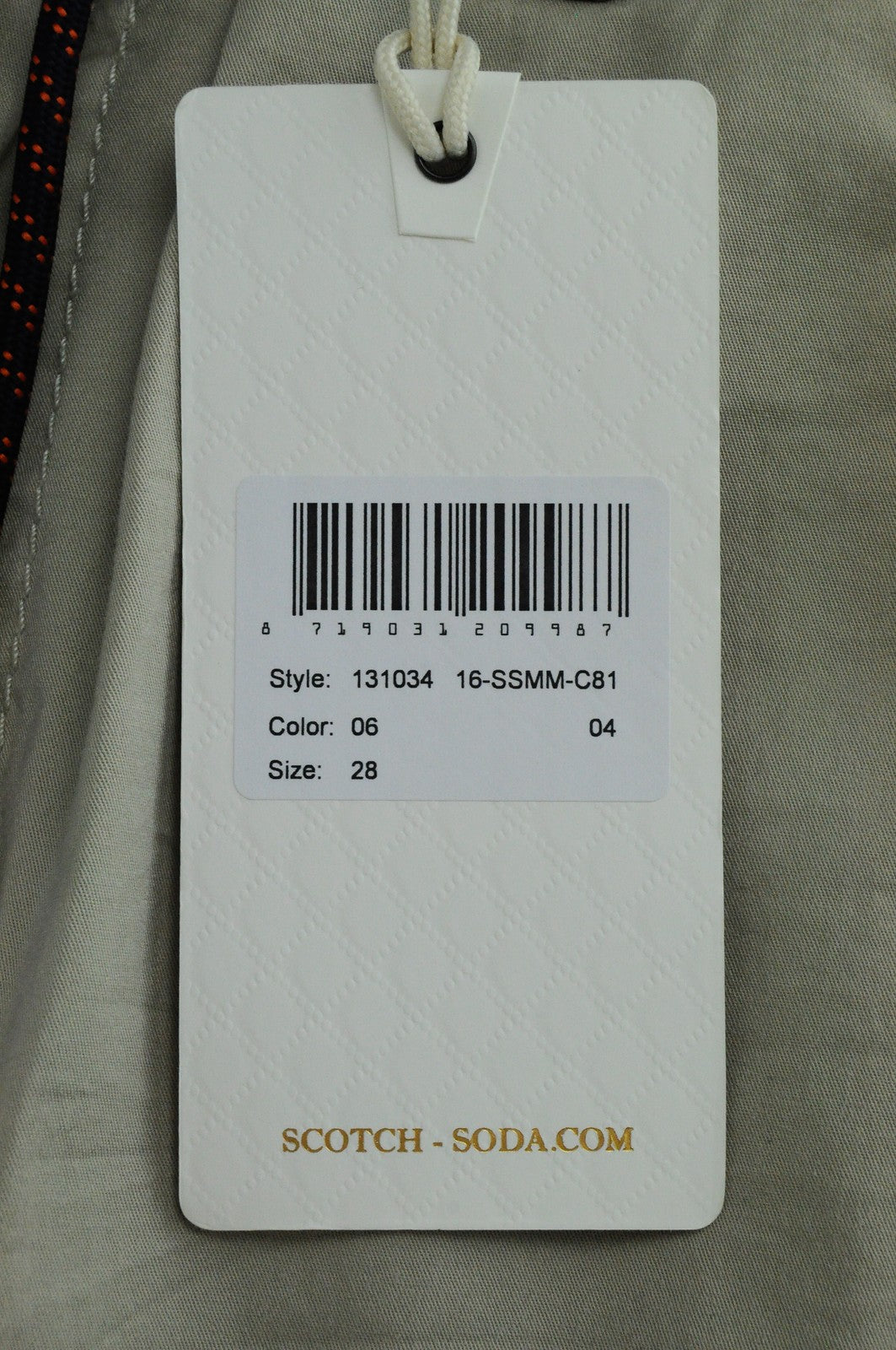 SCOTCH & SODA  Couture W28 Grey Cargo Shorts Multi Pocket Stretch  Mens