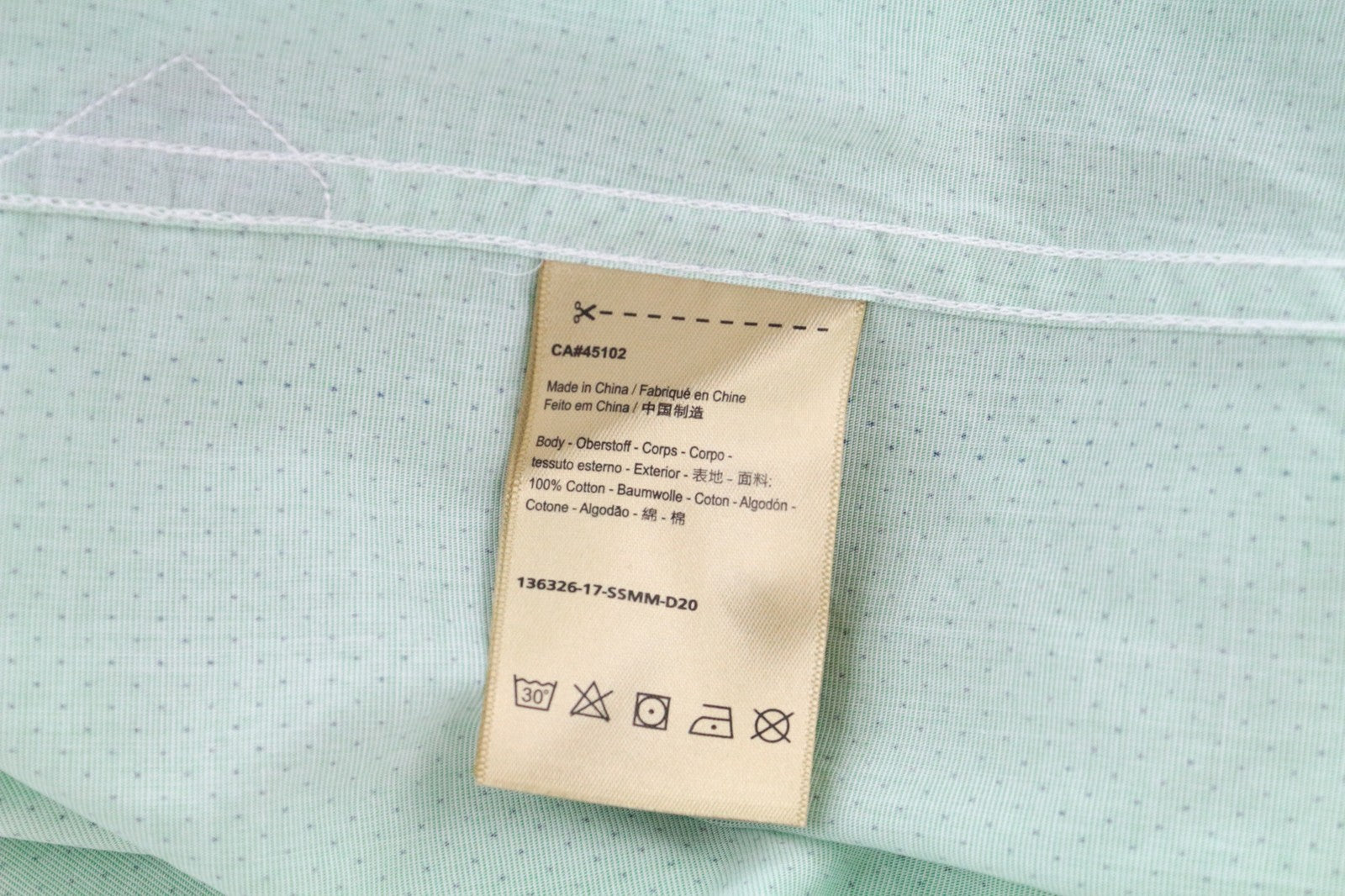 SCOTCH & SODA Men's 2XL Green Twill Shirt Polka Dot Pocket Square Style