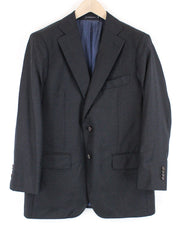 SUITSUPPLY Lazio Grey UK44S Wool Blazer Super  Lined Slim Mens Buttons