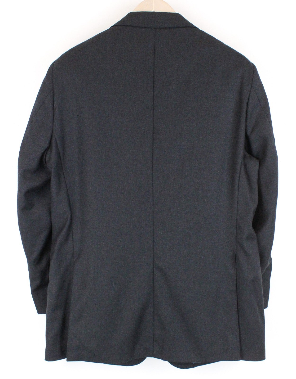 SUITSUPPLY Lazio pilkas UK44S vilnonis švarkas su itin pamušalu, plonas, vyriškas su sagomis