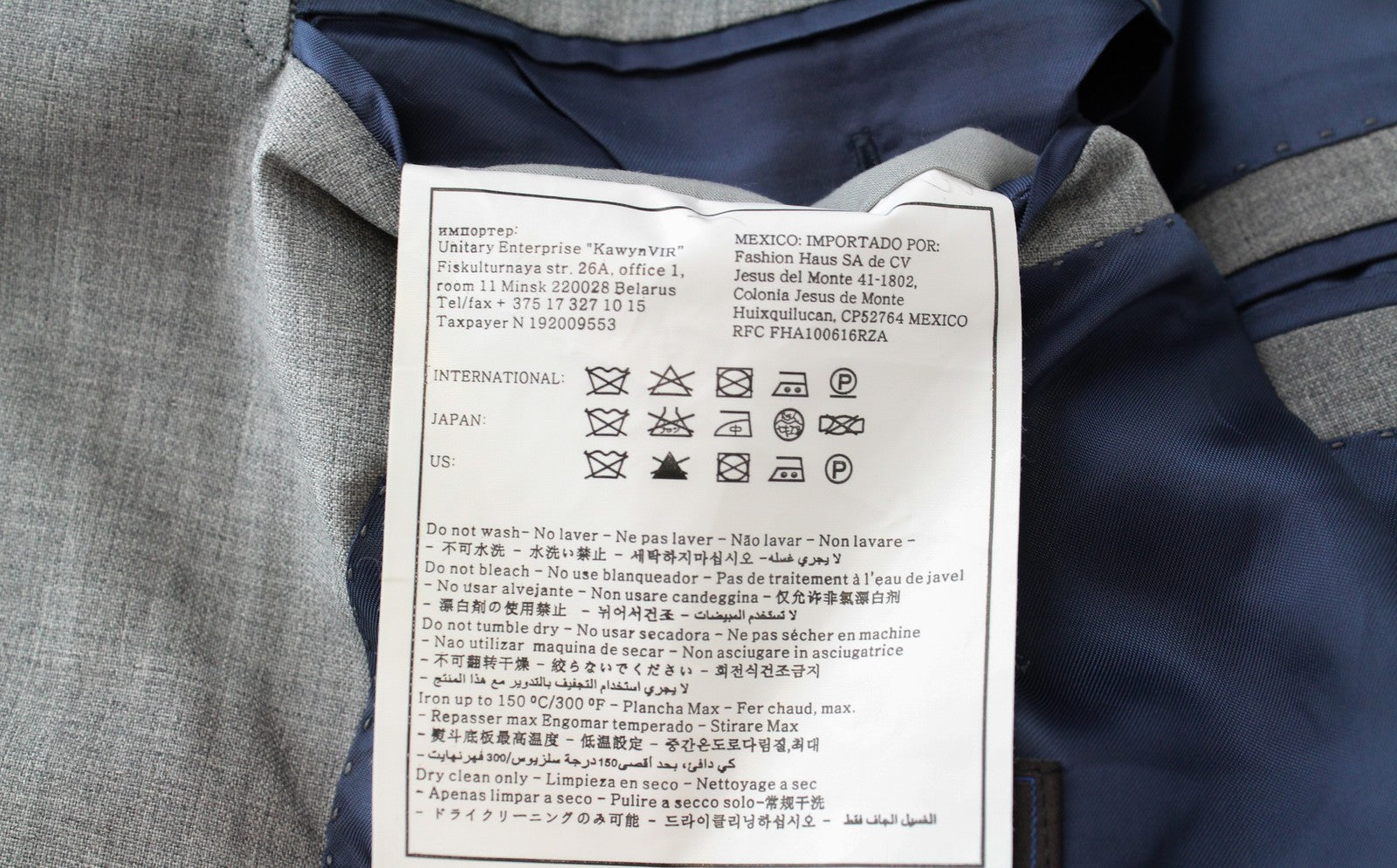 SUITSUPPLY Lazio Blazer UK46S Grey  Wool Super 120 Lined Classic