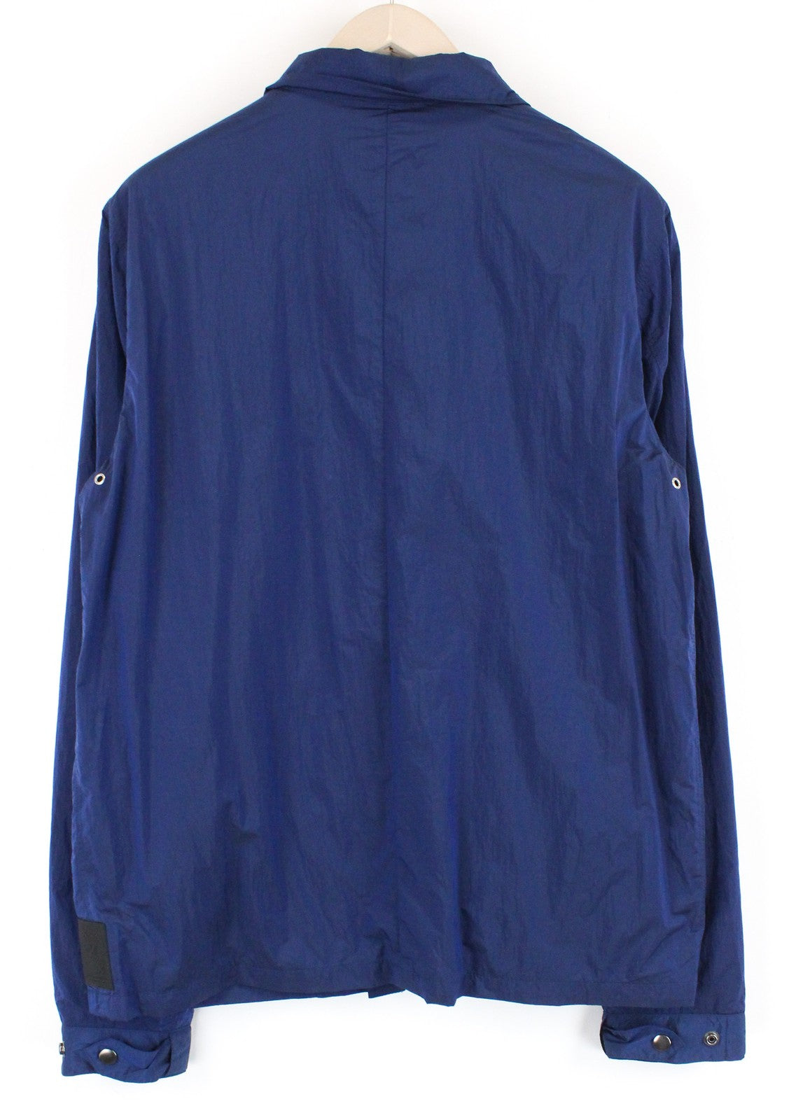 SCOTCH & SODA  Couture ~L Blue Mens Jacket Light Collared Long Sleeve Zip