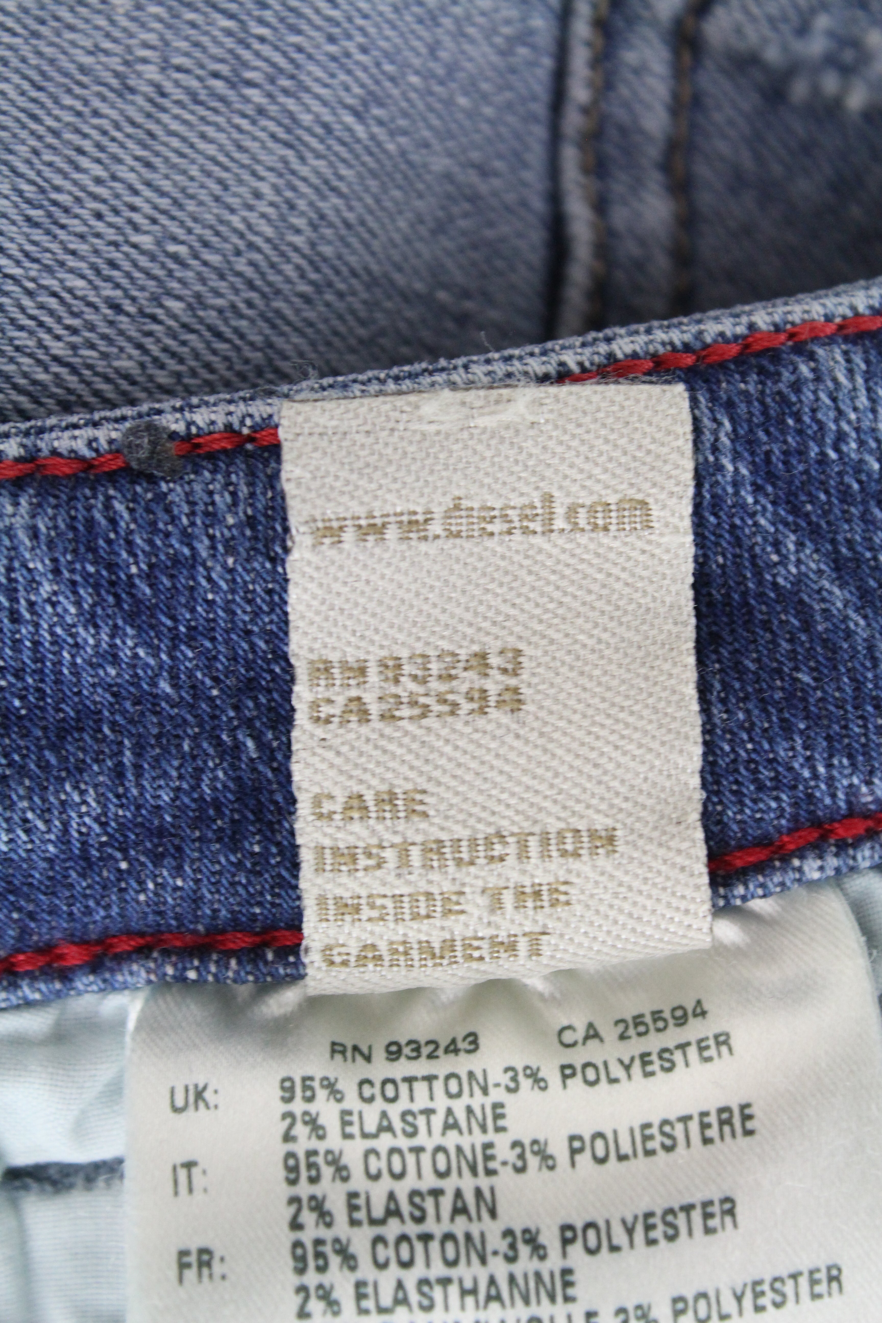 DIESEL Gracey 084GL Women's W26/L30 Skinny Distressed Low Waist Slim Jeans