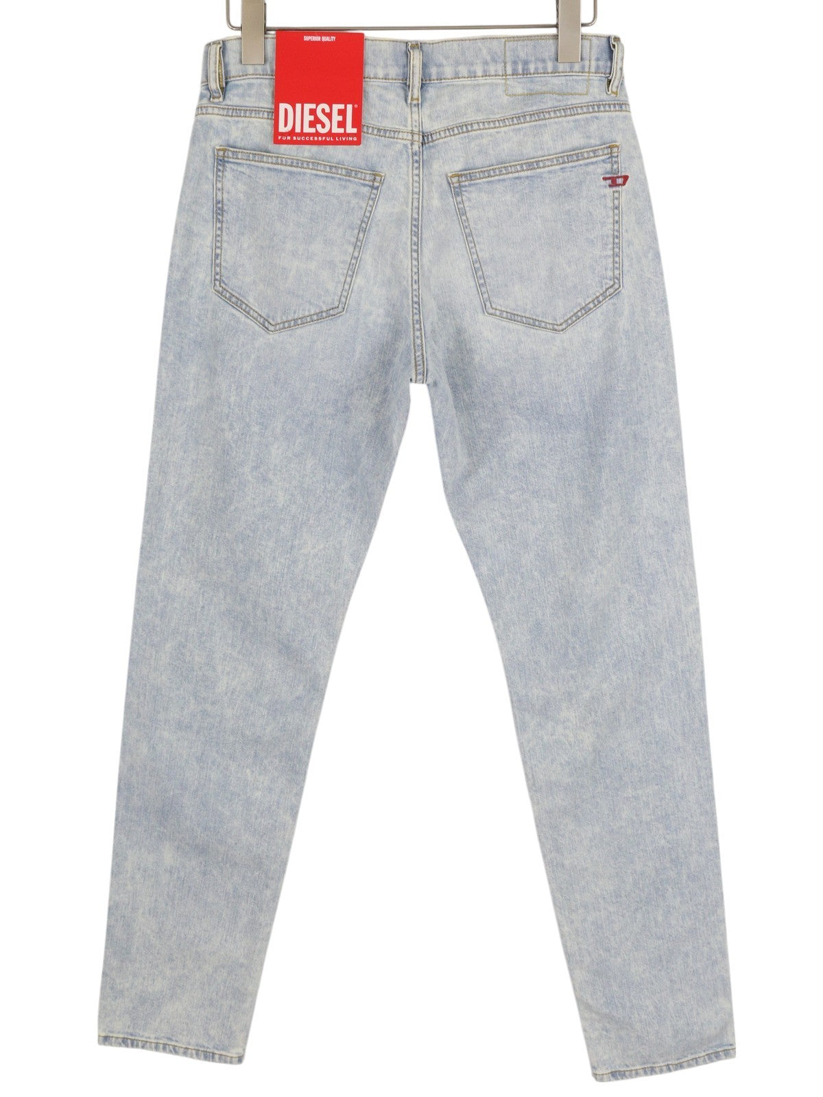 DIESEL 2019 D-Strukt 0GDAM Mens Jeans W31/L34 Slim  Mid Waist Washed Blue