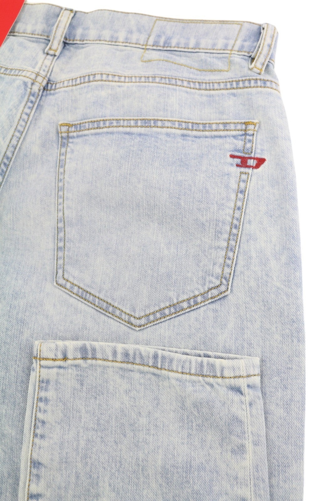 DIESEL 2019 D-Strukt 0GDAM Mens Jeans W31/L34 Slim  Mid Waist Washed Blue