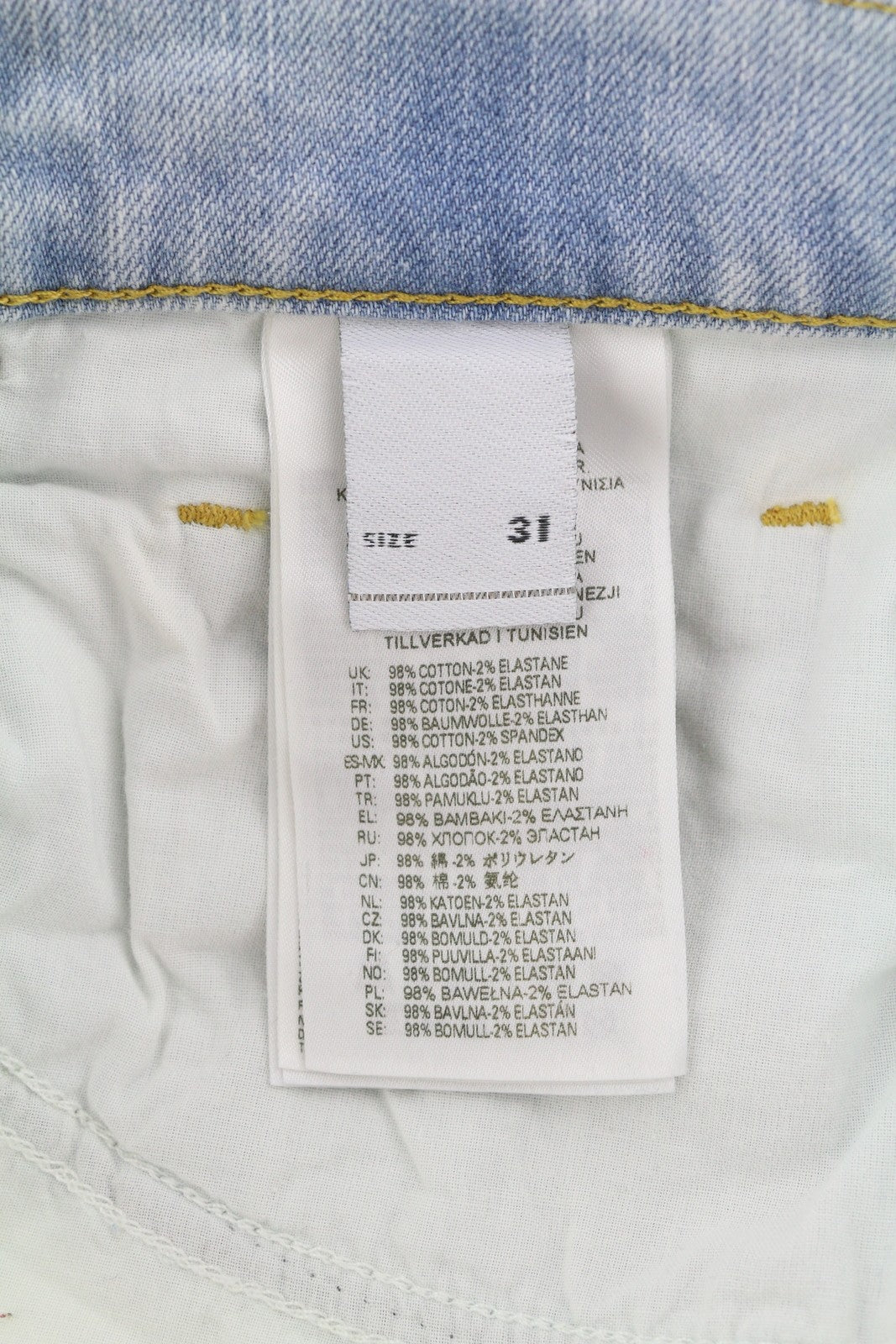 DIESEL 2019 D-Strukt 0GDAM Mens Jeans W31/L34 Slim  Mid Waist Washed Blue