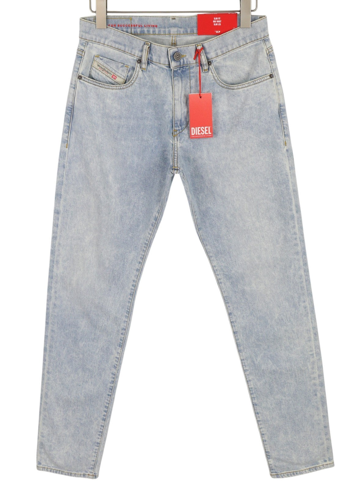 DIESEL 2019 D-Strukt 0GDAM Mens Jeans W30/L34 Slim  Mid Waist Washed