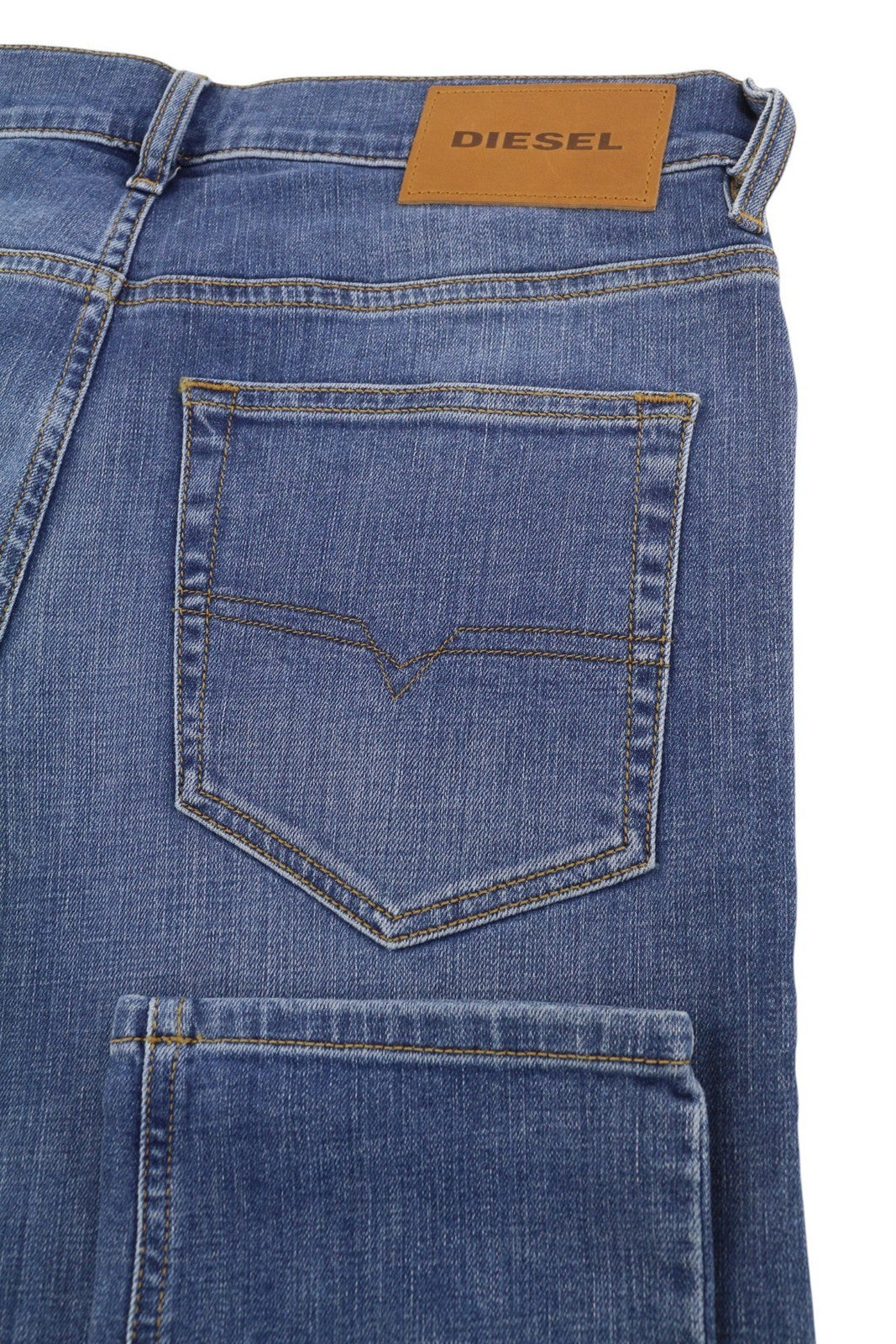 DIESEL D-Luster 009ZR Mens Jeans W30/L30 Slim  Stretch Buttoned Washed Blue