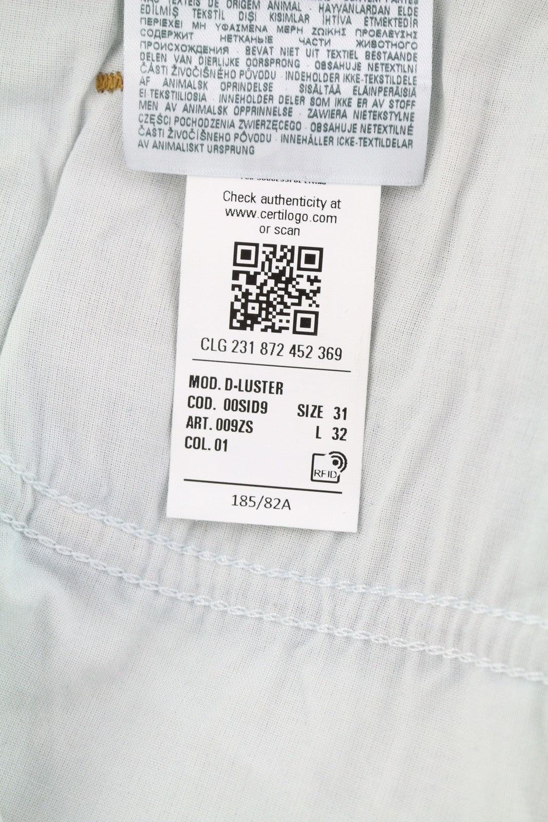 DIESEL D-Luster 009ZS Mens Jeans W31/L32 Slim  Stretch Buttoned Blue