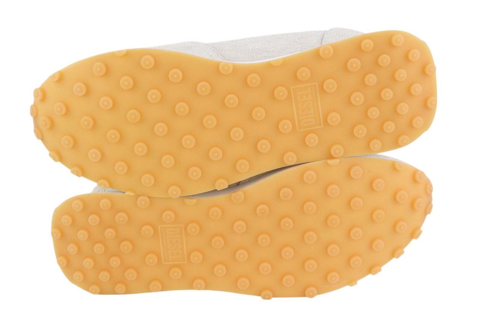 DIESEL S-Racer LC Mens Sneakers EU45 Light White Leather Laced RRP€195 Trainers