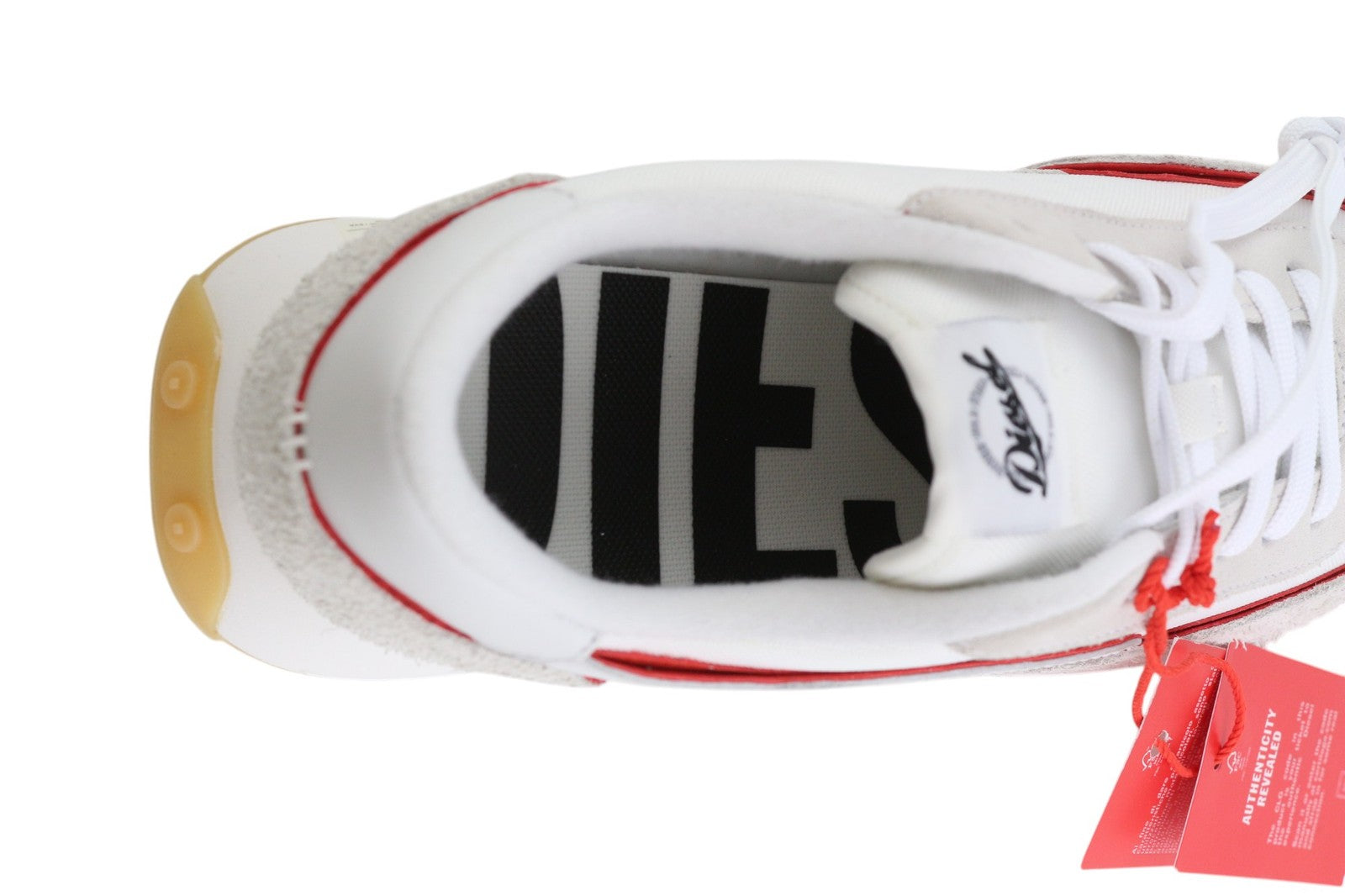 DIESEL S-Racer LC Mens Sneakers EU42 Light White Leather Laced Trainers RRP195